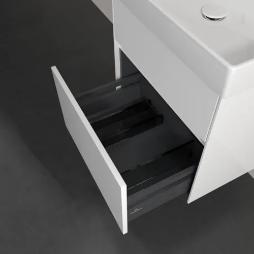 Bild von VILLEROY BOCH Collaro Waschbeckenunterschrank, 2 Auszüge, 554 x 546 x 444 mm, Glossy White #C00800DH