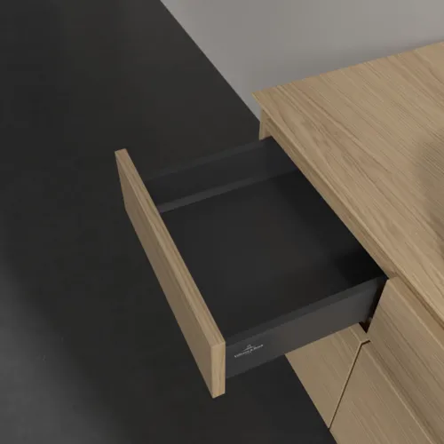 Bild von VILLEROY BOCH Legato Waschbeckenunterschrank, mit Beleuchtung, 5 Auszüge, 1400 x 550 x 500 mm, Nordic Oak / Nordic Oak #B760L0VJ