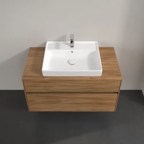 Bild von VILLEROY BOCH Collaro Waschbeckenunterschrank, 2 Auszüge, 1000 x 548 x 500 mm, Kansas Oak #C01900RH