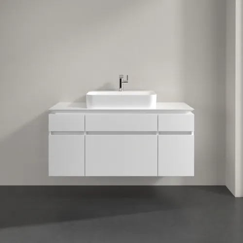 VILLEROY BOCH Legato Waschbeckenunterschrank, 5 Auszüge, 1200 x 550 x 500 mm, Glossy White / Glossy White #B75800DH, Bild 3