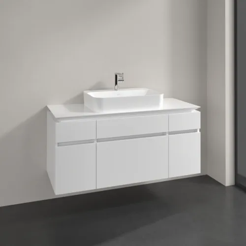 VILLEROY BOCH Legato Waschbeckenunterschrank, 5 Auszüge, 1200 x 550 x 500 mm, Glossy White / Glossy White #B75800DH, Bild 2