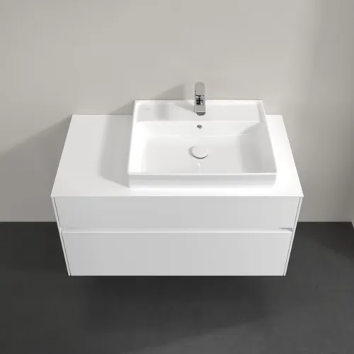 Bild von VILLEROY BOCH Collaro Waschbeckenunterschrank, 2 Auszüge, 1000 x 548 x 500 mm, White Matt / White Matt #C01800MS