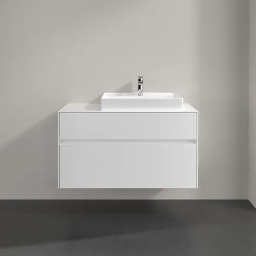 Bild von VILLEROY BOCH Collaro Waschbeckenunterschrank, 2 Auszüge, 1000 x 548 x 500 mm, White Matt / White Matt #C01800MS