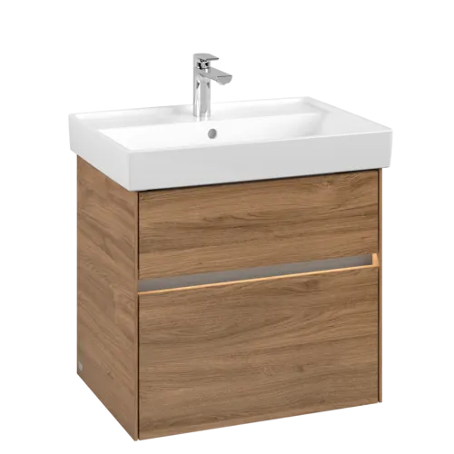 Picture of VILLEROY BOCH Collaro Vanity unit, with lighting, 2 pull-out compartments, 604 x 546 x 444 mm, Oak Kansas #C009B0RH