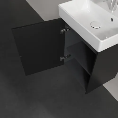 Bild von VILLEROY BOCH Collaro Waschbeckenunterschrank, 1 Tür, 410 x 546 x 344 mm, Volcano Black #C00500VL