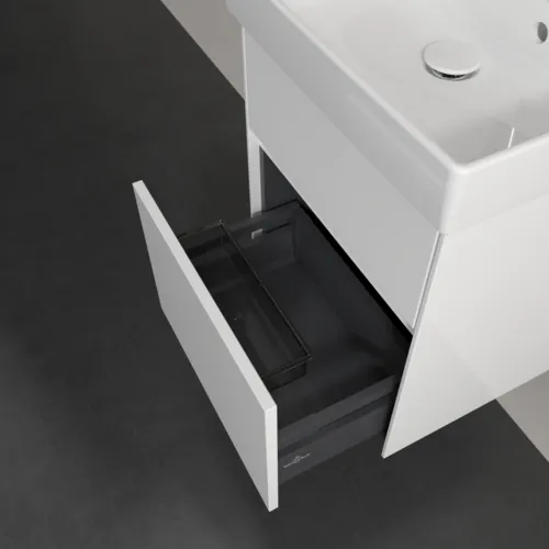 Bild von VILLEROY BOCH Collaro Waschbeckenunterschrank, mit Beleuchtung, 2 Auszüge, 460 x 546 x 374 mm, Glossy White #C006B0DH