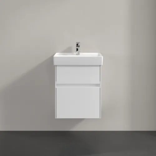 Bild von VILLEROY BOCH Collaro Waschbeckenunterschrank, mit Beleuchtung, 2 Auszüge, 460 x 546 x 374 mm, Glossy White #C006B0DH