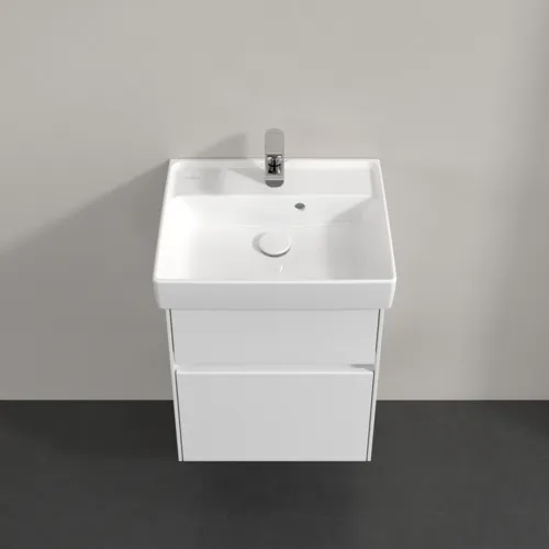 Bild von VILLEROY BOCH Collaro Waschbeckenunterschrank, mit Beleuchtung, 2 Auszüge, 460 x 546 x 374 mm, Glossy White #C006B0DH
