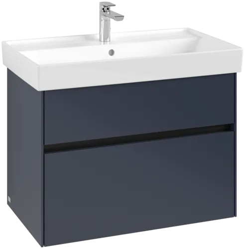Picture of VILLEROY BOCH Collaro Vanity unit, with lighting, 2 pull-out compartments, 754 x 546 x 444 mm, Marine Blue #C010B0VQ