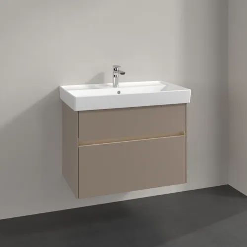 Bild von VILLEROY BOCH Collaro Waschbeckenunterschrank, mit Beleuchtung, 2 Auszüge, 754 x 546 x 444 mm, Taupe #C010B0VM