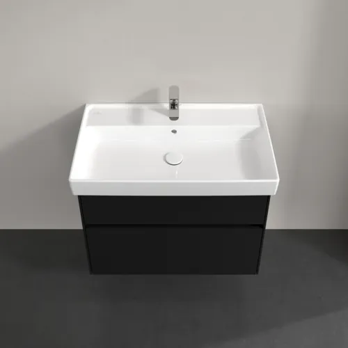 VILLEROY BOCH Collaro Waschbeckenunterschrank, mit Beleuchtung, 2 Auszüge, 754 x 546 x 444 mm, Volcano Black #C010B0VL, Bild 4