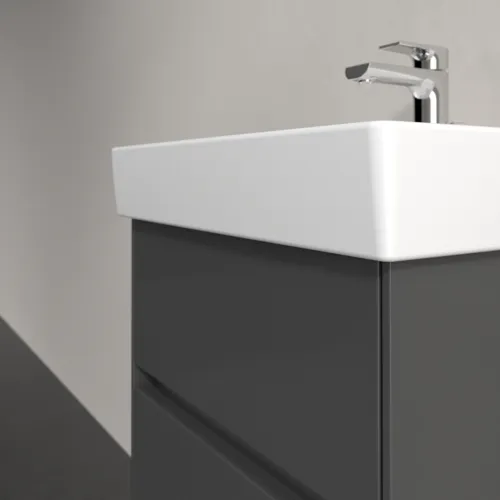 Bild von VILLEROY BOCH Collaro Waschbeckenunterschrank, mit Beleuchtung, 2 Auszüge, 460 x 546 x 374 mm, Glossy Grey #C006B0FP