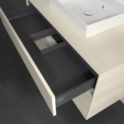 Bild von VILLEROY BOCH Collaro Waschbeckenunterschrank, 2 Auszüge, 1000 x 548 x 500 mm, White Oak / White Oak #C01600AA