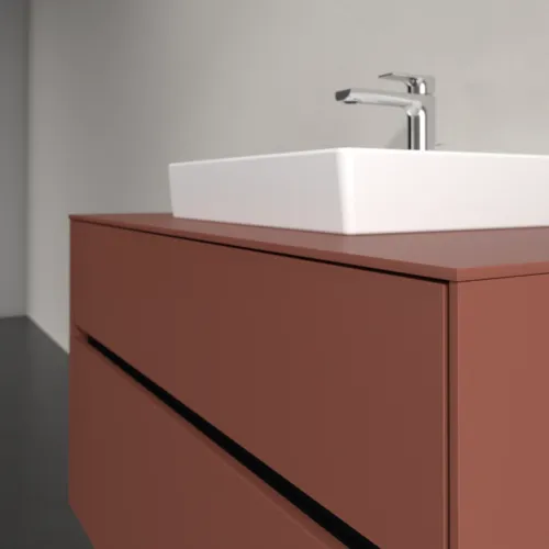 Bild von VILLEROY BOCH Collaro Waschbeckenunterschrank, 2 Auszüge, 1000 x 548 x 500 mm, Wine Red / Wine Red #C01600AH