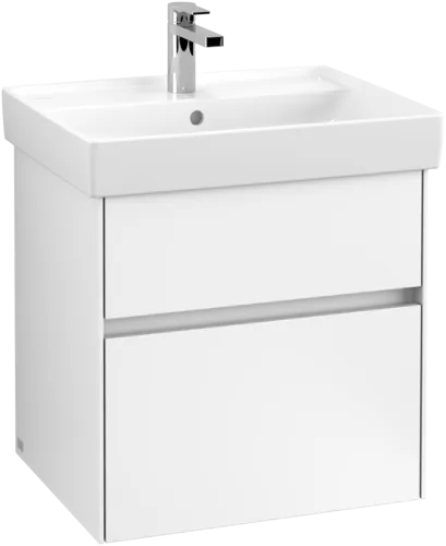 VILLEROY BOCH Collaro Vanity unit, with lighting, 2 pull-out compartments, 554 x 546 x 444 mm, White Matt #C008B0MS resmi
