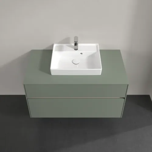 Bild von VILLEROY BOCH Collaro Waschbeckenunterschrank, 2 Auszüge, 1000 x 548 x 500 mm, Soft Green / Soft Green #C01600AF