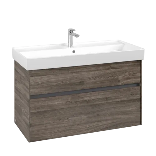 Picture of VILLEROY BOCH Collaro Vanity unit, 2 pull-out compartments, 954 x 546 x 444 mm, Stone Oak #C01100RK