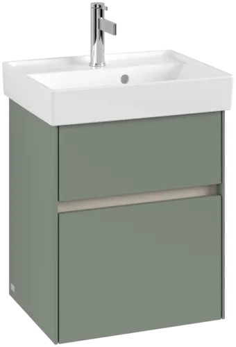 Picture of VILLEROY BOCH Collaro Vanity unit, with lighting, 2 pull-out compartments, 460 x 546 x 374 mm, Soft Green #C006B0AF