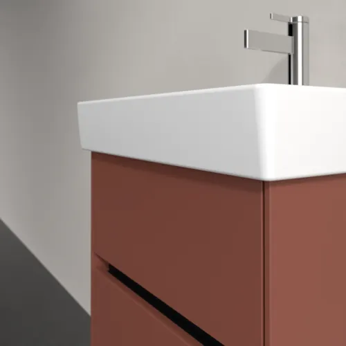 Bild von VILLEROY BOCH Collaro Waschbeckenunterschrank, mit Beleuchtung, 2 Auszüge, 460 x 546 x 374 mm, Wine Red #C006B0AH