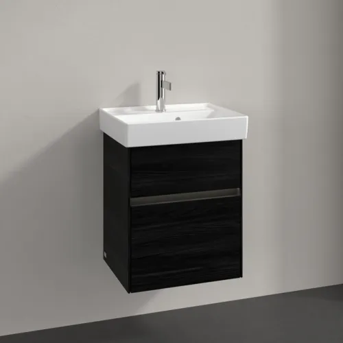 Bild von VILLEROY BOCH Collaro Waschbeckenunterschrank, mit Beleuchtung, 2 Auszüge, 460 x 546 x 374 mm, Black Oak #C006B0AB