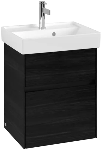 Picture of VILLEROY BOCH Collaro Vanity unit, with lighting, 2 pull-out compartments, 460 x 546 x 374 mm, Black Oak #C006B0AB