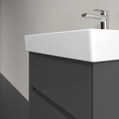 Picture of VILLEROY BOCH Collaro Vanity unit, with lighting, 2 pull-out compartments, 510 x 546 x 414 mm, Glossy Grey #C007B0FP