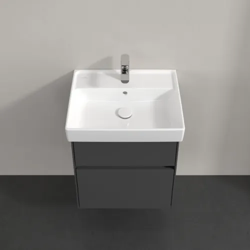 Picture of VILLEROY BOCH Collaro Vanity unit, with lighting, 2 pull-out compartments, 510 x 546 x 414 mm, Glossy Grey #C007B0FP