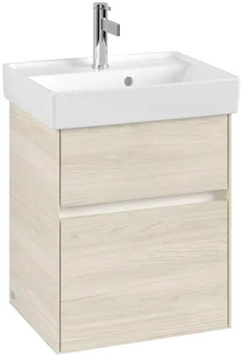 Picture of VILLEROY BOCH Collaro Vanity unit, with lighting, 2 pull-out compartments, 460 x 546 x 374 mm, White Oak #C006B0AA
