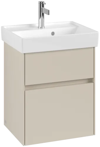 VILLEROY BOCH Collaro Vanity unit, 2 pull-out compartments, 460 x 546 x 374 mm, Cashmere Grey #C00600VN resmi