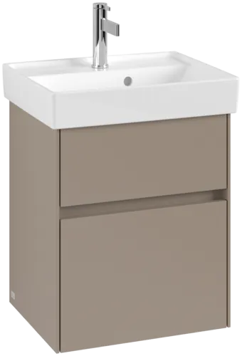 VILLEROY BOCH Collaro Vanity unit, 2 pull-out compartments, 460 x 546 x 374 mm, Taupe #C00600VM resmi