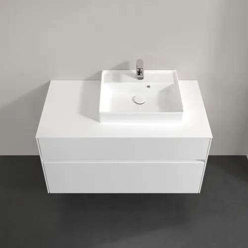 Bild von VILLEROY BOCH Collaro Waschbeckenunterschrank, 2 Auszüge, 1000 x 548 x 500 mm, Glossy White / Glossy White #C01500DH