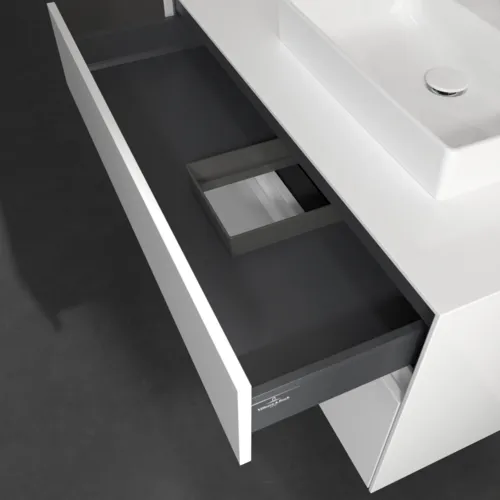 Bild von VILLEROY BOCH Collaro Waschbeckenunterschrank, 2 Auszüge, 1000 x 548 x 500 mm, Glossy White / Glossy White #C01500DH