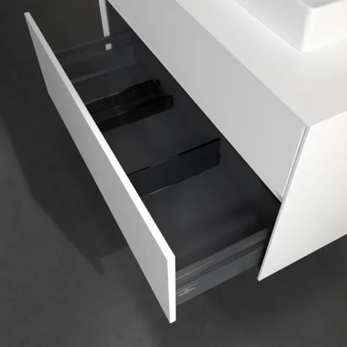 Bild von VILLEROY BOCH Collaro Waschbeckenunterschrank, mit Beleuchtung, 2 Auszüge, 1000 x 548 x 500 mm, White Matt / White Matt #C015B0MS