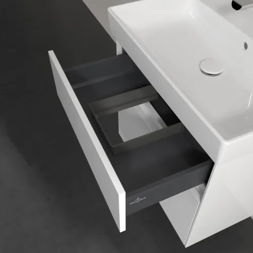 Bild von VILLEROY BOCH Collaro Waschbeckenunterschrank, 2 Auszüge, 604 x 546 x 444 mm, Glossy White #C00900DH