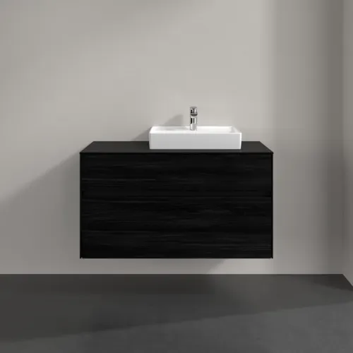Bild von VILLEROY BOCH Collaro Waschbeckenunterschrank, 2 Auszüge, 1000 x 548 x 500 mm, Black Oak / Black Oak #C01500AB