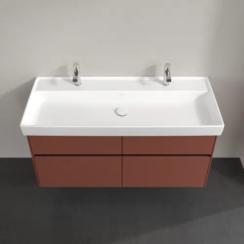 Bild von VILLEROY BOCH Collaro Waschbeckenunterschrank, mit Beleuchtung, 4 Auszüge, 1154 x 546 x 444 mm, Wine Red #C012B0AH
