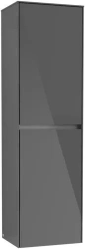Obrázek VILLEROY BOCH Vysoká skříň Collaro, 2 dveře, 454 x 1538 x 349 mm, lesklá šedá / lesklá šedá #C03401FP