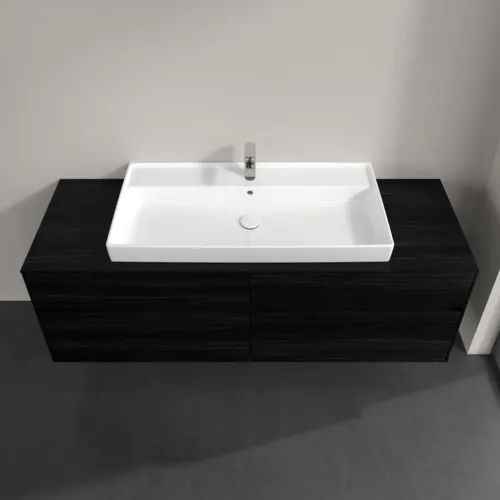 Bild von VILLEROY BOCH Collaro Waschbeckenunterschrank, mit Beleuchtung, 4 Auszüge, 1600 x 548 x 500 mm, Black Oak / Black Oak #C031B0AB