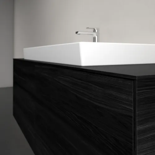 Bild von VILLEROY BOCH Collaro Waschbeckenunterschrank, mit Beleuchtung, 4 Auszüge, 1600 x 548 x 500 mm, Black Oak / Black Oak #C031B0AB