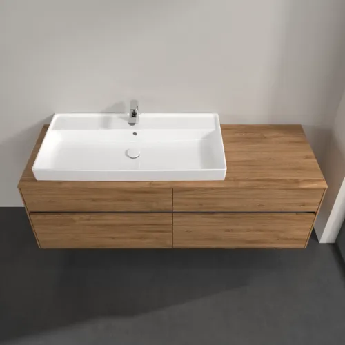 Bild von VILLEROY BOCH Collaro Waschbeckenunterschrank, 4 Auszüge, 1600 x 548 x 500 mm, Kansas Oak #C02900RH