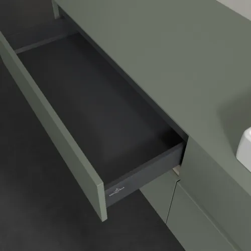 Bild von VILLEROY BOCH Collaro Waschbeckenunterschrank, mit Beleuchtung, 4 Auszüge, 1600 x 548 x 500 mm, Soft Green / Soft Green #C023B0AF