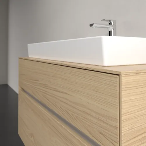 Bild von VILLEROY BOCH Collaro Waschbeckenunterschrank, mit Beleuchtung, 2 Auszüge, 1000 x 548 x 500 mm, Nordic Oak / Nordic Oak #C020B0VJ