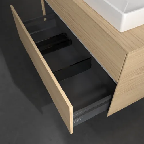 Bild von VILLEROY BOCH Collaro Waschbeckenunterschrank, mit Beleuchtung, 2 Auszüge, 1000 x 548 x 500 mm, Nordic Oak / Nordic Oak #C020B0VJ