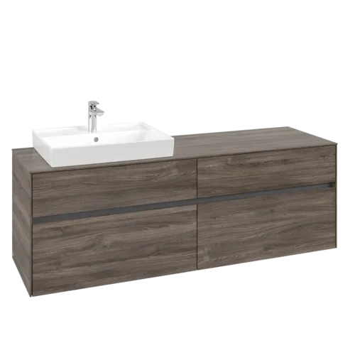 Picture of VILLEROY BOCH Collaro Vanity unit, 4 pull-out compartments, 1600 x 548 x 500 mm, Stone Oak #C02200RK