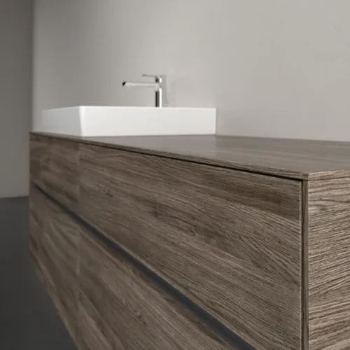 Bild von VILLEROY BOCH Collaro Waschbeckenunterschrank, 4 Auszüge, 1600 x 548 x 500 mm, Stone Oak #C02200RK