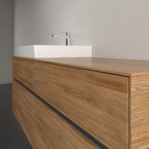 Bild von VILLEROY BOCH Collaro Waschbeckenunterschrank, 4 Auszüge, 1600 x 548 x 500 mm, Kansas Oak #C02200RH