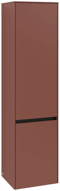 Obrázek VILLEROY BOCH Vysoká skříň Collaro, 2 dveře, 404 x 1538 x 349 mm, Vínově červená / Vínově červená #C03301AH