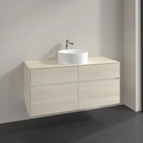 VILLEROY BOCH Collaro Waschbeckenunterschrank, 4 Auszüge, 1200 x 548 x 500 mm, White Oak / White Oak #C04100AA, Bild 2
