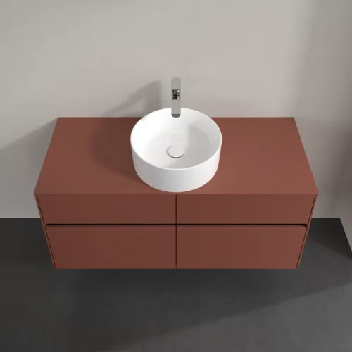 VILLEROY BOCH Collaro Waschbeckenunterschrank, 4 Auszüge, 1200 x 548 x 500 mm, Wine Red / Wine Red #C04100AH, Bild 4