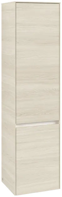 Obrázek VILLEROY BOCH Vysoká skříň Collaro, 2 dveře, 404 x 1538 x 349 mm, bílý dub / bílý dub #C03301AA